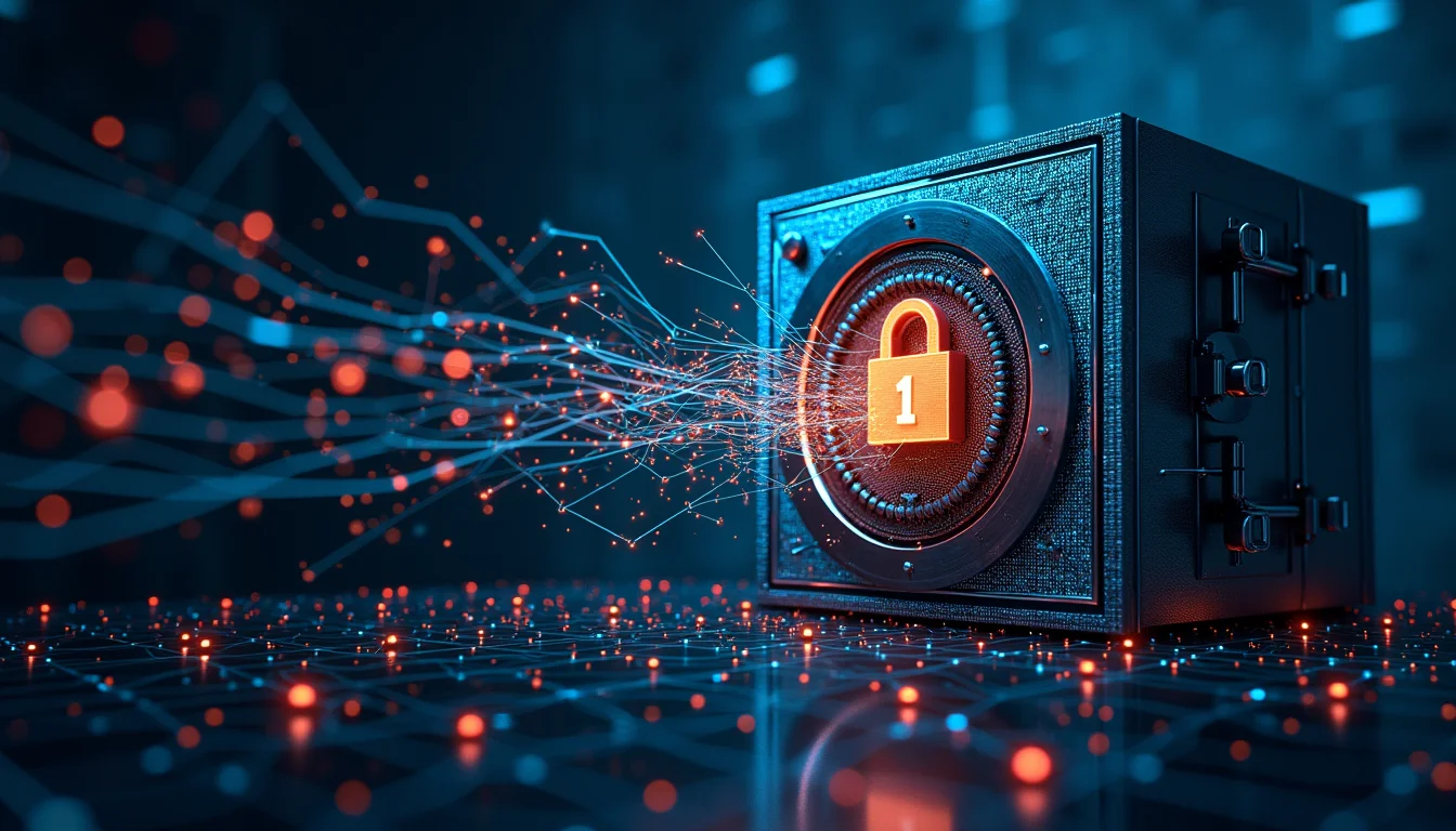 Digital representation of a $1 billion valuation for cybersecurity tooling.